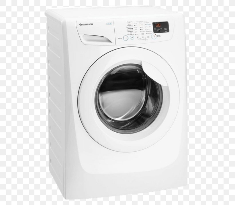 Washing Machines Laundry Home Appliance Simpson Ezi Sensor SWF12743, PNG, 600x714px, Washing Machines, Asko, Clothes Dryer, Electrolux, Fisher Paykel Download Free