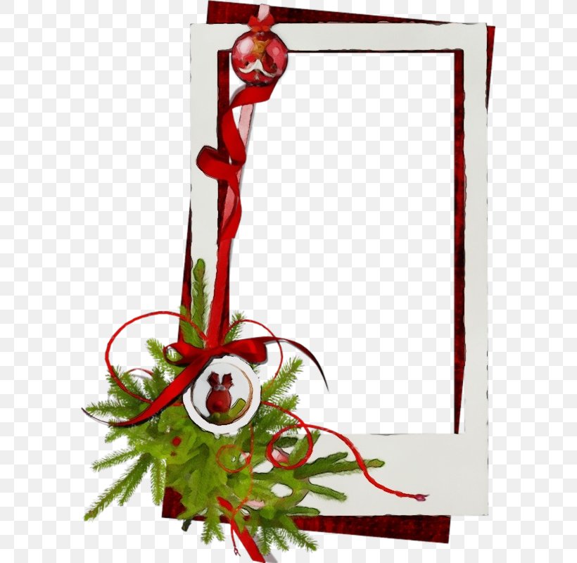 Christmas Santa Claus, PNG, 589x800px, Picture Frames, Christmas Day, Christmas Ornament, Floral Design, Garland Download Free
