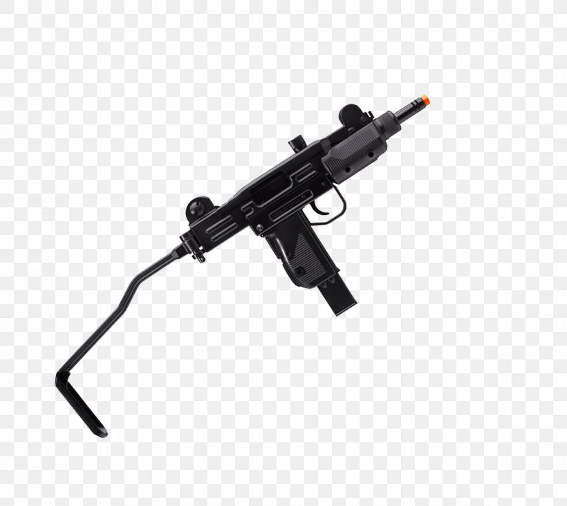 Uzi Airsoft Guns Machine Gun Firearm, PNG, 1185x1059px, Watercolor, Cartoon, Flower, Frame, Heart Download Free