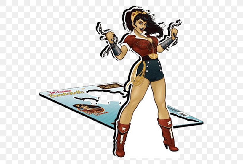 Wonder Woman Harley Quinn Superman DC Comics Bombshells, PNG, 555x555px, Watercolor, Cartoon, Flower, Frame, Heart Download Free