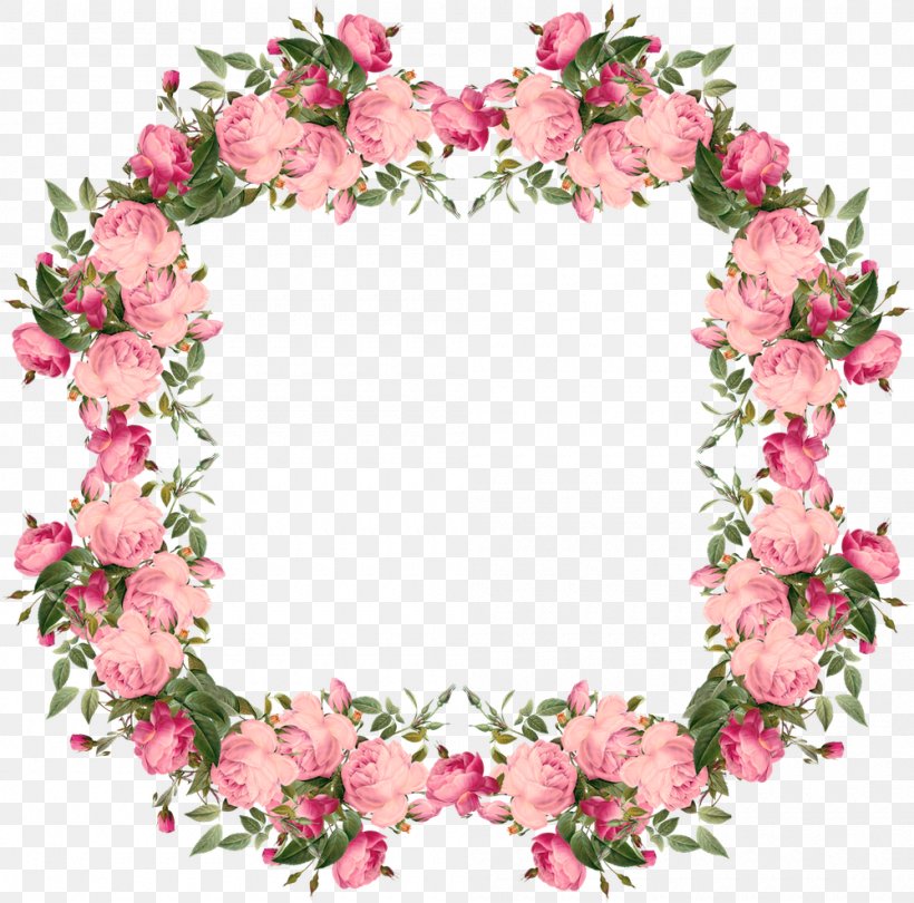 Pink Rose Picture Frame Flower Clip Art, PNG, 1000x988px, Pink ...
