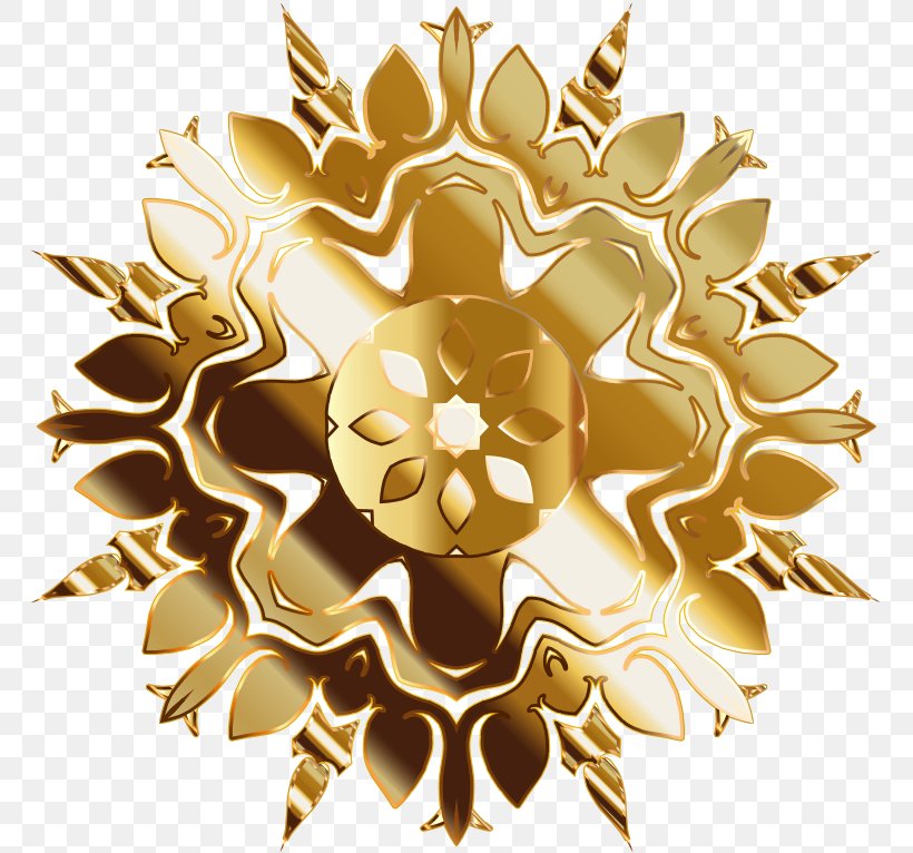 Abstract Art Clip Art, PNG, 766x766px, Abstract Art, Art, Flower, Geometric Abstraction, Gold Download Free