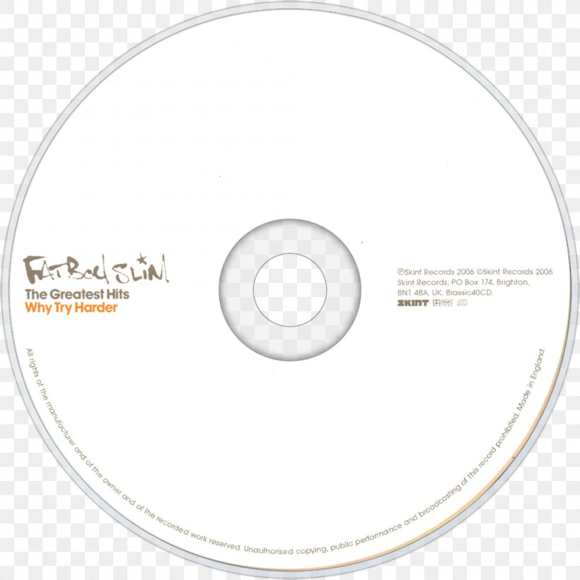 Compact Disc Brand, PNG, 1000x1000px, Compact Disc, Brand, Data Storage Device, Fatboy Slim, Hardware Download Free