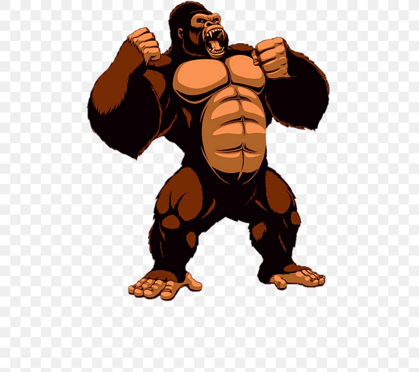 Gorilla Royalty-free King Kong, PNG, 480x728px, Gorilla, Arm, Carnivoran, Cartoon, Fictional Character Download Free