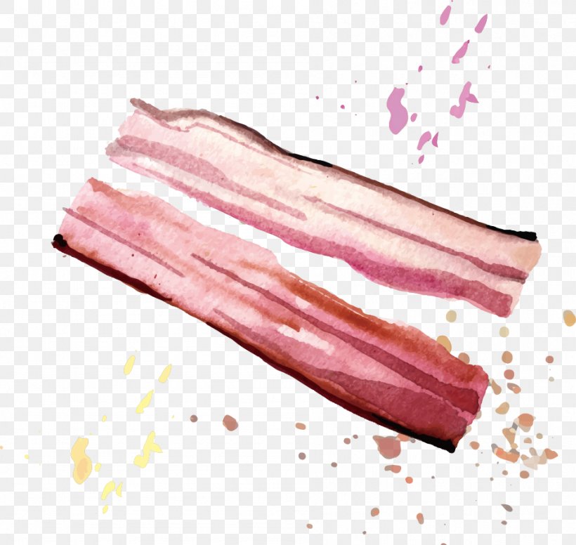 U5e78u798fBreakfast Bacon Fried Egg, PNG, 949x899px, Watercolor, Cartoon, Flower, Frame, Heart Download Free