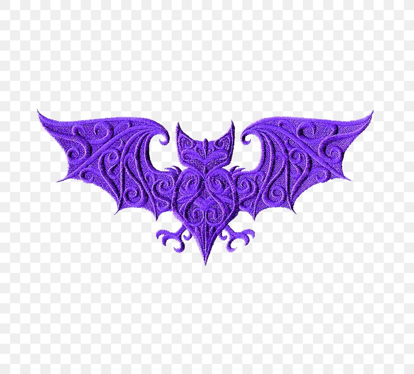 Bat Purple Pattern, PNG, 740x740px, Bat, Blue, Embroidery, Magenta, Purple Download Free