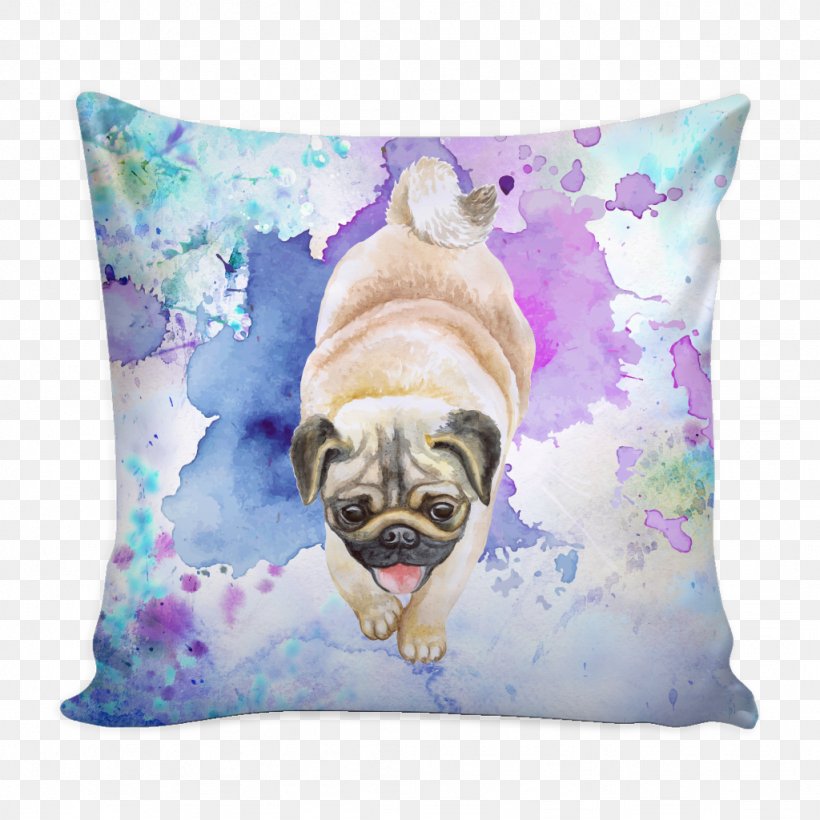 Pug Puppy Dog Breed Throw Pillows, PNG, 1024x1024px, Pug, Breed, Carnivoran, Cushion, Dog Download Free