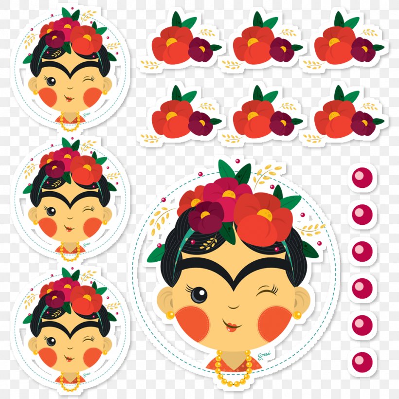 Art Sticker Flower Towel Clip Art, PNG, 962x962px, Art, Adhesive, Flower, Frida Kahlo, Graphical User Interface Download Free