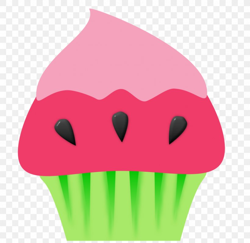 Cupcake Watermelon Petit Four Clip Art, PNG, 971x942px, Cupcake, Cake, Cartoon, Fictional Character, Food Download Free