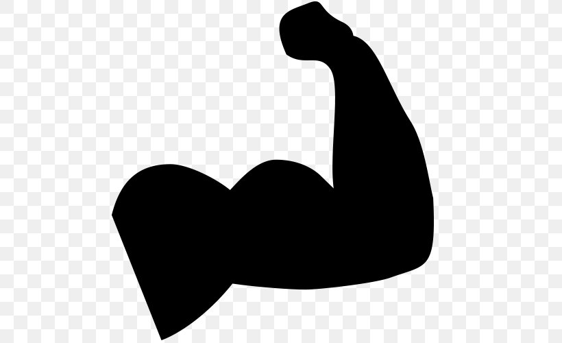 Dog Biceps Muscle, PNG, 500x500px, Dog, Arm, Biceps, Black, Black And White Download Free