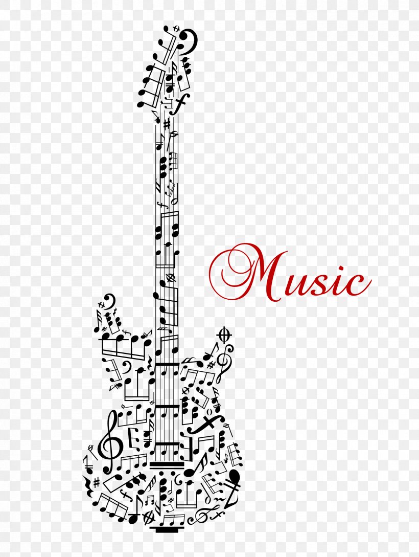 Guitar Silhouette Stock Illustration Musical Note, PNG, 1669x2217px, Watercolor, Cartoon, Flower, Frame, Heart Download Free