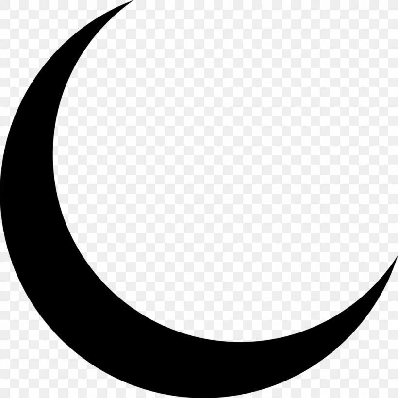 Lunar Phase Crescent Moon Symbol Clip Art, PNG, 1024x1024px, Lunar Phase, Astronomical Symbols, Black, Black And White, Crescent Download Free