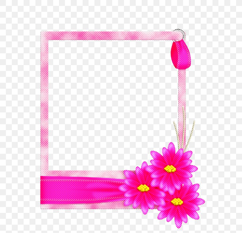 Pink Flower Frame, PNG, 613x788px, Picture Frames, Body Jewellery, Flower, Gerbera, Jewellery Download Free
