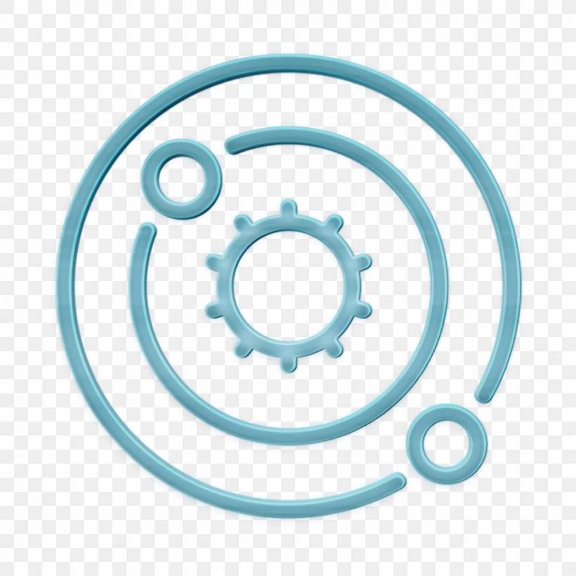 Space Icon Scientific Study Icon Solar System Icon, PNG, 1272x1272px, Space Icon, Aqua, Auto Part, Automotive Wheel System, Bicycle Part Download Free