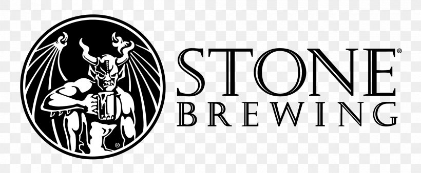 Stone Brewing Co. Beer Escondido Pale Ale, PNG, 2400x990px, Stone Brewing Co, Artisau Garagardotegi, Beer, Beer Brewing Grains Malts, Black And White Download Free
