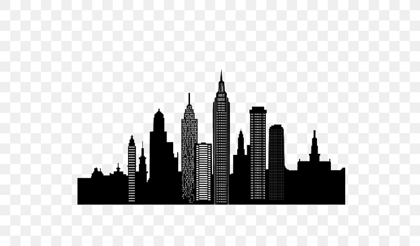 Cityscape PicsArt Photo Studio Drawing Clip Art, PNG, 640x480px, Cityscape, Black And White, Building, City, Drawing Download Free
