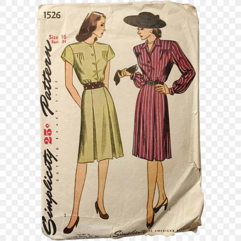 Clothing 1940s Fashion Dress Costume Design, PNG, 920x920px, Clothing, Costume, Costume Design, Day Dress, Dress Download Free