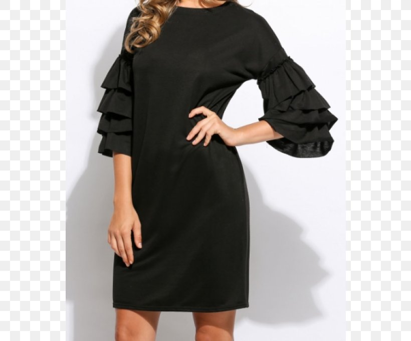Little Black Dress Sleeve Hoodie Fashion, PNG, 680x680px, Dress, Black, Casual, Cocktail Dress, Crop Top Download Free