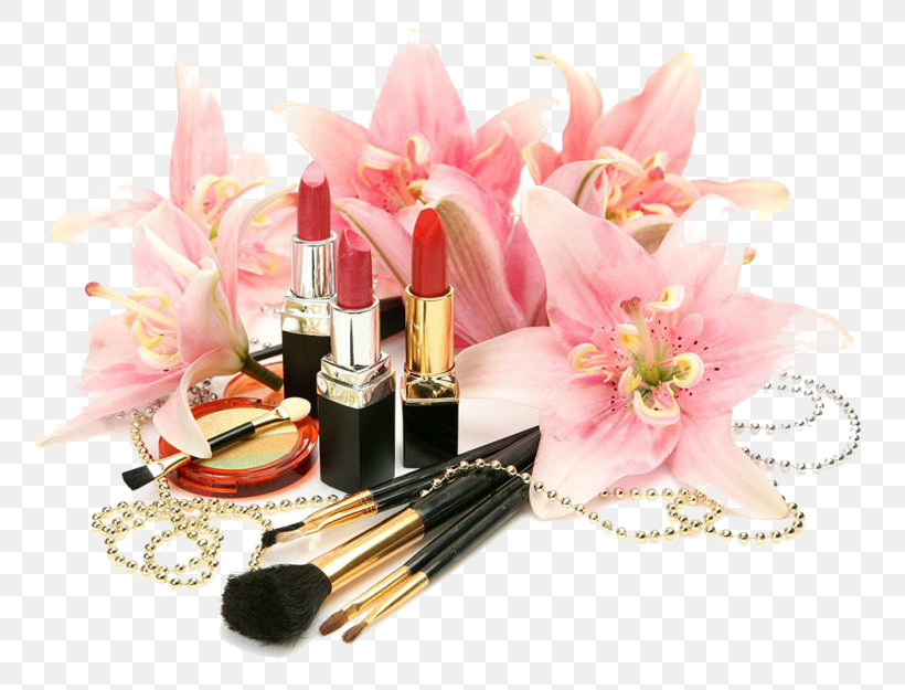Pink Lipstick Cosmetics Beauty Material Property, PNG, 800x625px, Pink, Beauty, Cosmetics, Eye Liner, Flower Download Free
