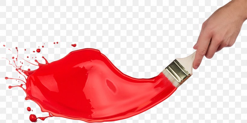 Red paint brush image