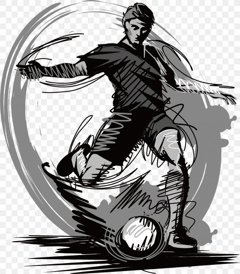 Football Player, PNG, 1000x1145px, Football, Art, Automotive Design, Ball, Black And White Download Free