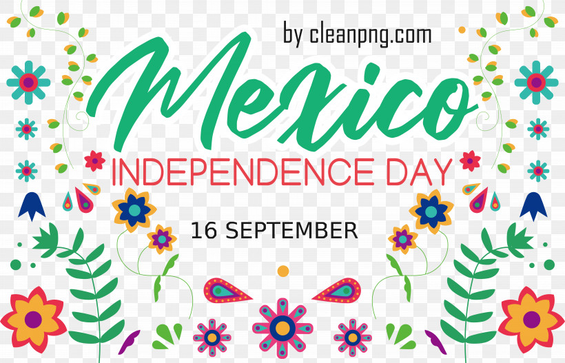 Mexican Independence Day, PNG, 8206x5281px, September 16, Mexican Independence Day, Royaltyfree, Typography, Vector Download Free