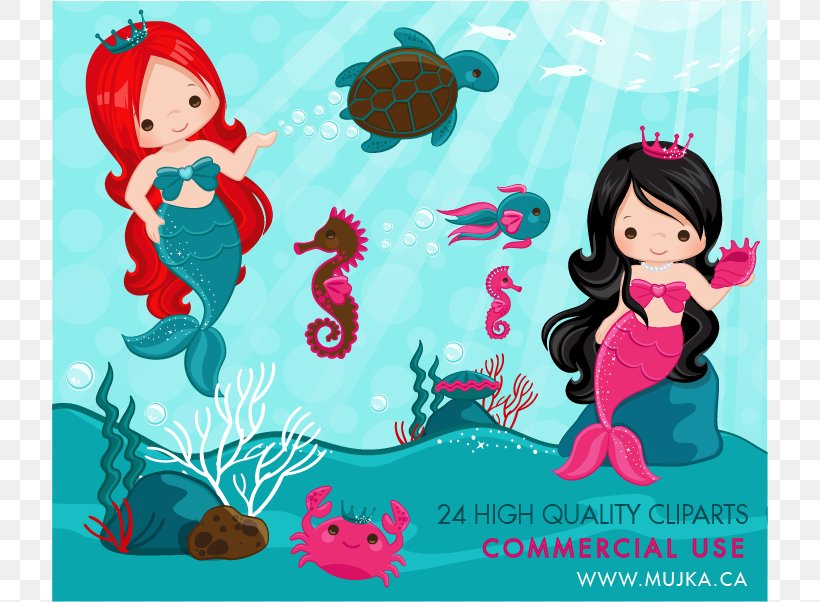 Ariel Mermaid Under The Sea Clip Art, PNG, 716x602px, Mermaid, Art, Cartoon,  Etsy, Fictional Character Download