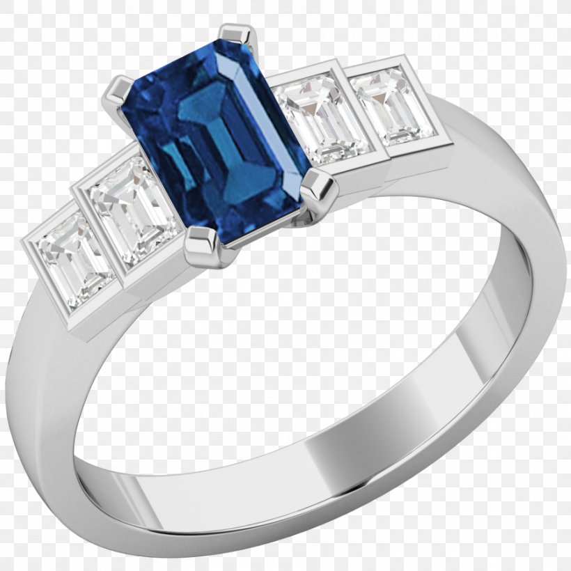 Sapphire Diamond Ring Gold Białe Złoto, PNG, 900x900px, Sapphire, Baguette, Body Jewellery, Body Jewelry, Diamond Download Free