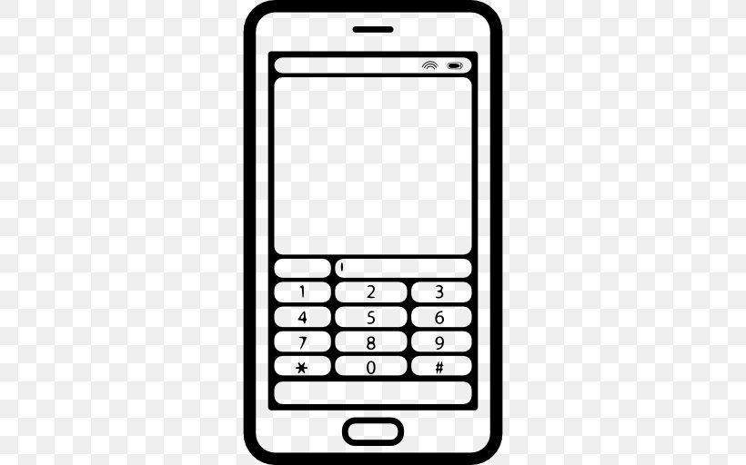 IPhone Telephone BlackBerry, PNG, 512x512px, Iphone, Android, Area, Black And White, Blackberry Download Free