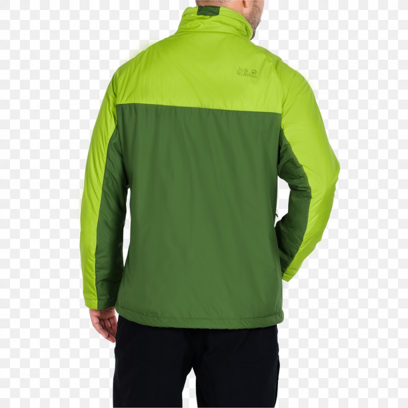 Jacket T-shirt Polar Fleece Hood Outerwear, PNG, 1024x1024px, Jacket, Green, Hood, Neck, Outerwear Download Free