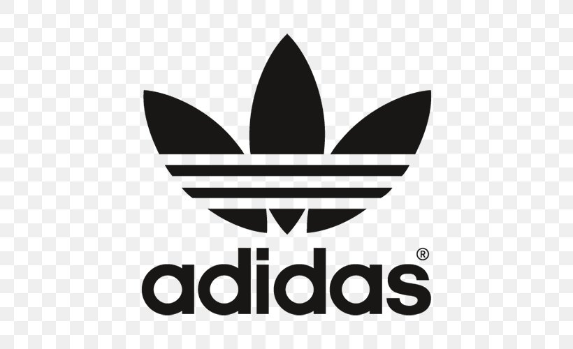 Adidas Originals Logo Clip Art, PNG, 500x500px, Adidas, Adidas Originals, Area, Black And White, Brand Download Free