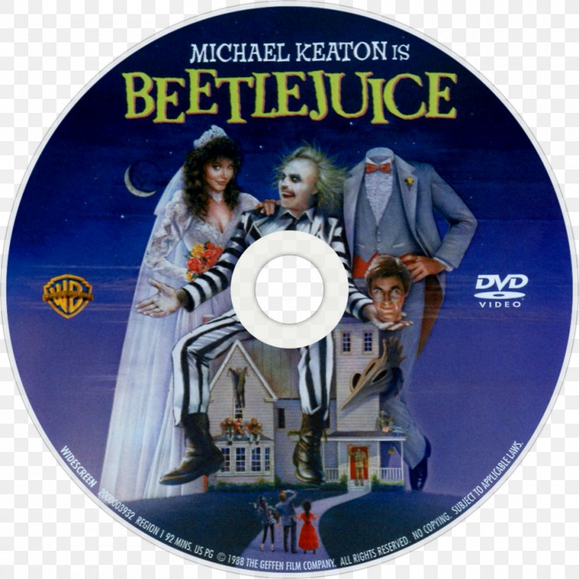 Beetlejuice DVD Film Actor Dark Humor, PNG, 1000x1000px, Beetlejuice, Actor, Alec Baldwin, Black Comedy, Charlie And The Chocolate Factory Download Free