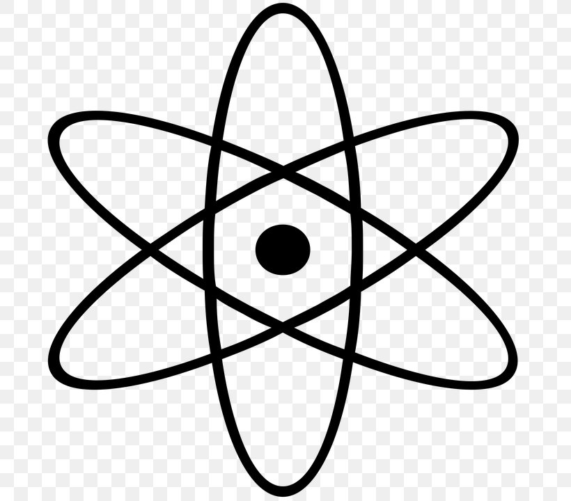 Science Atom Symbol Clip Art, PNG, 720x720px, Science, Atom, Black, Black And White, Chemistry Download Free