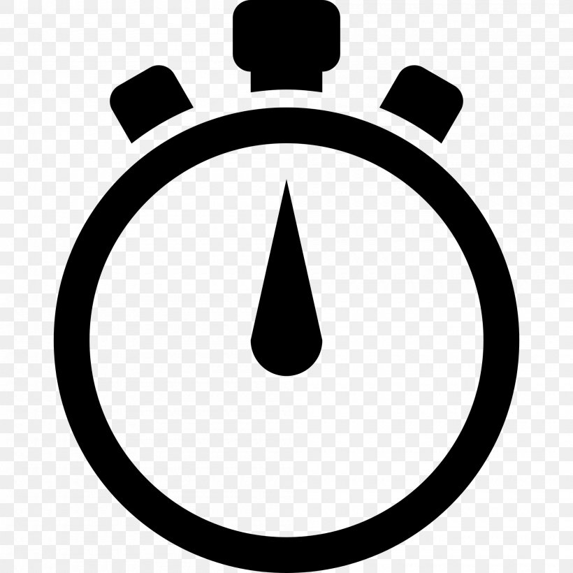 Stopwatch Timer Clip Art, PNG, 2000x2000px, Stopwatch, Area, Black And White, Chronometer Watch, Clock Download Free