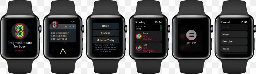 Apple Watch Series 3 Smartwatch Wi-Fi, PNG, 2984x872px, Apple Watch, Apple, Apple Watch Series 1, Apple Watch Series 2, Apple Watch Series 3 Download Free