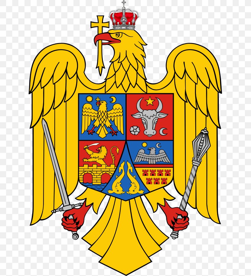 Coat Of Arms Of Romania Wallachia Socialist Republic Of Romania Kingdom Of Romania, PNG, 633x903px, Coat Of Arms Of Romania, Aquila, Area, Art, Artwork Download Free