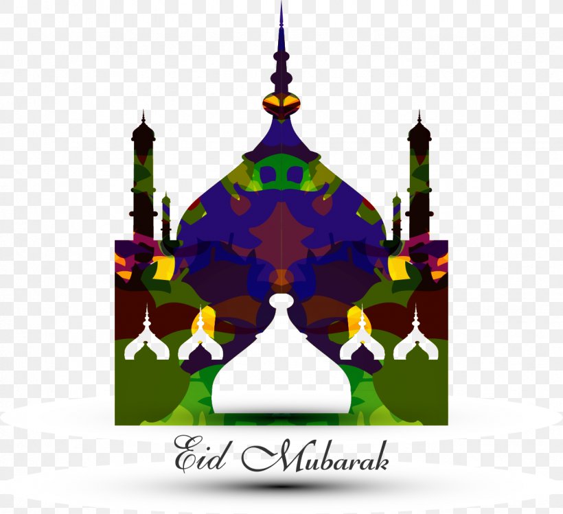 Mosque Eid Mubarak Eid Al-Fitr Clip Art, PNG, 1227x1122px, Mosque, Brand, Christmas Ornament, Eid Alfitr, Eid Mubarak Download Free