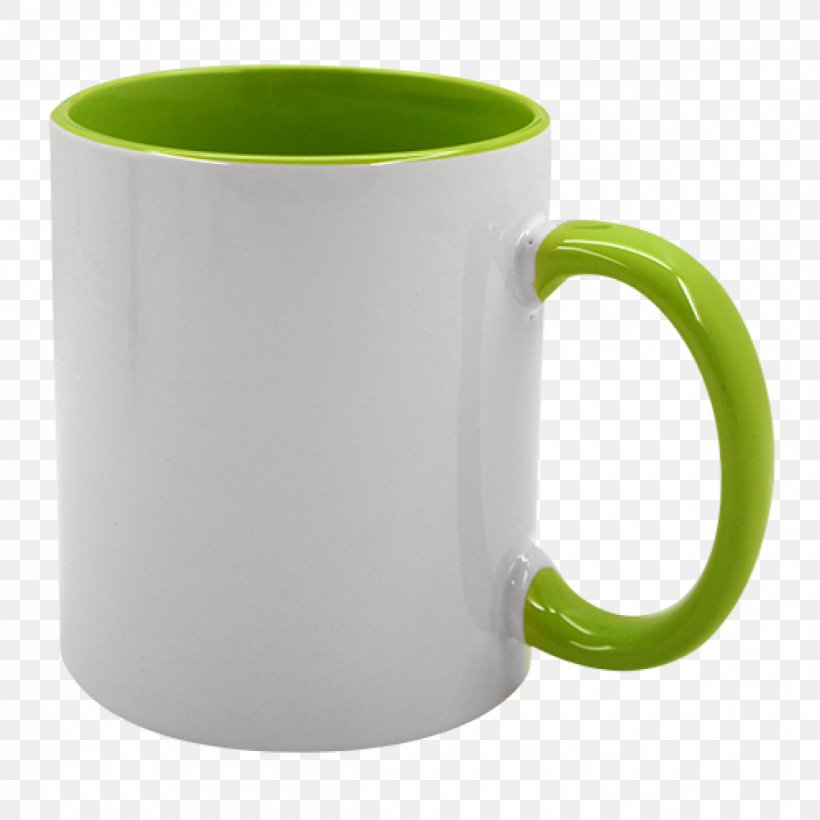 Coffee Cup Mug Sublimation Ceramic Green, PNG, 1200x1200px, Coffee Cup, Ceramic, Cup, Cylinder, Drinkware Download Free