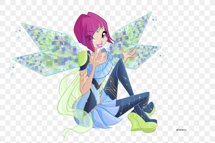 Tecna Bloom Musa Winx Club, PNG, 1000x666px, Tecna, Angel, Art, Bloom, Butterflix Download Free