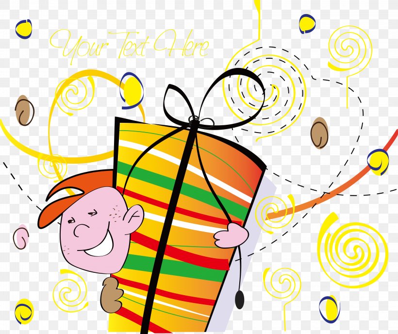 Cartoon Gift Illustration, PNG, 4468x3753px, Cartoon, Area, Child, Designer, Diagram Download Free