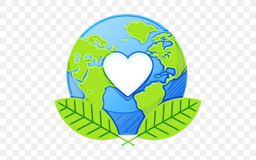Green Heart Leaf Earth Clip Art, PNG, 512x512px, Watercolor, Earth, Green, Heart, Leaf Download Free