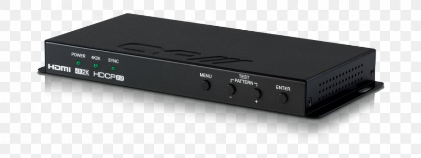 RF Modulator Video Scaler 4K Resolution HDMI Digital-to-analog Converter, PNG, 900x339px, 4k Resolution, Rf Modulator, Analog Signal, Audio Converter, Audio Receiver Download Free