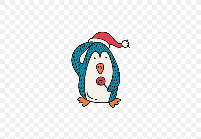 Penguin Christmas Card Santa Claus, PNG, 567x567px, Penguin, Beak, Bird, Cartoon, Christmas Download Free