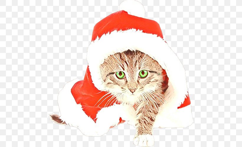 Santa Claus, PNG, 500x500px, Cat, Christmas, Kitten, Norwegian Forest Cat, Santa Claus Download Free