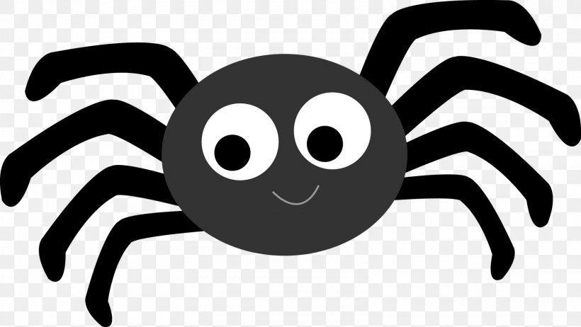 Spider Cartoon Animation Clip Art, PNG, 1600x902px, Spider, Animated Cartoon, Animation, Artwork, Black And White Download Free