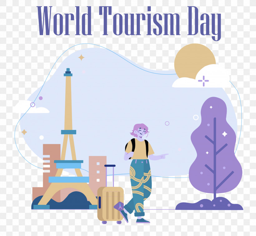 World Tourism Day, PNG, 3000x2759px, World Tourism Day, Cartoon, Drawing, Eiffel Tower, Idea Download Free
