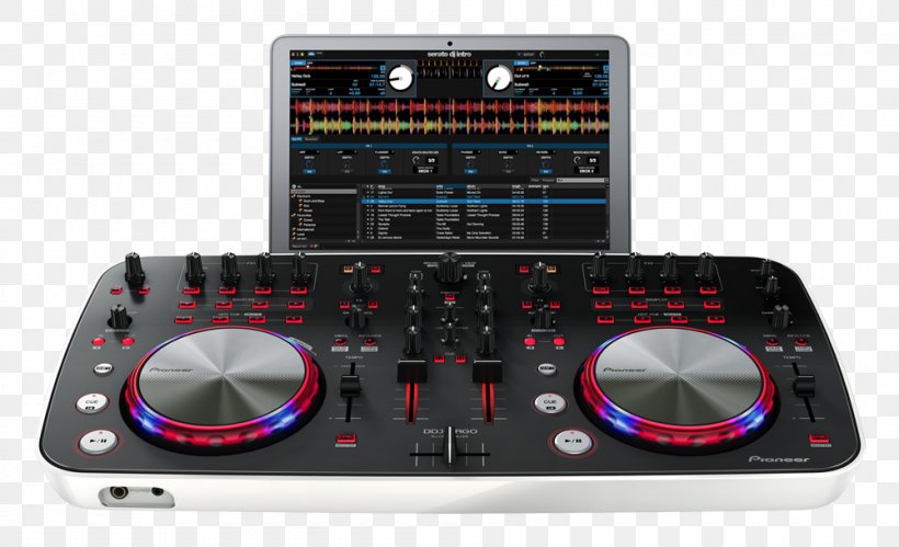 DJ Controller Disc Jockey Pioneer DJ Virtual DJ Djay, PNG, 1000x609px, Watercolor, Cartoon, Flower, Frame, Heart Download Free
