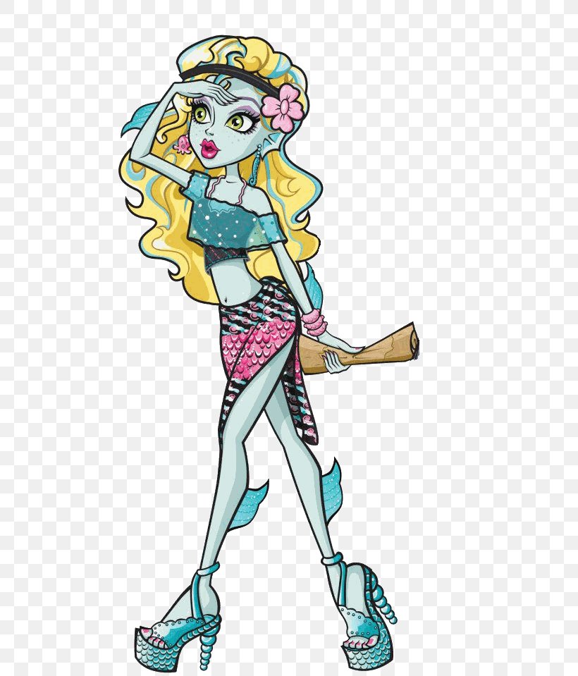 Lagoona Blue Monster High Doll Clawdeen Wolf Cleo DeNile, PNG, 484x959px, Watercolor, Cartoon, Flower, Frame, Heart Download Free