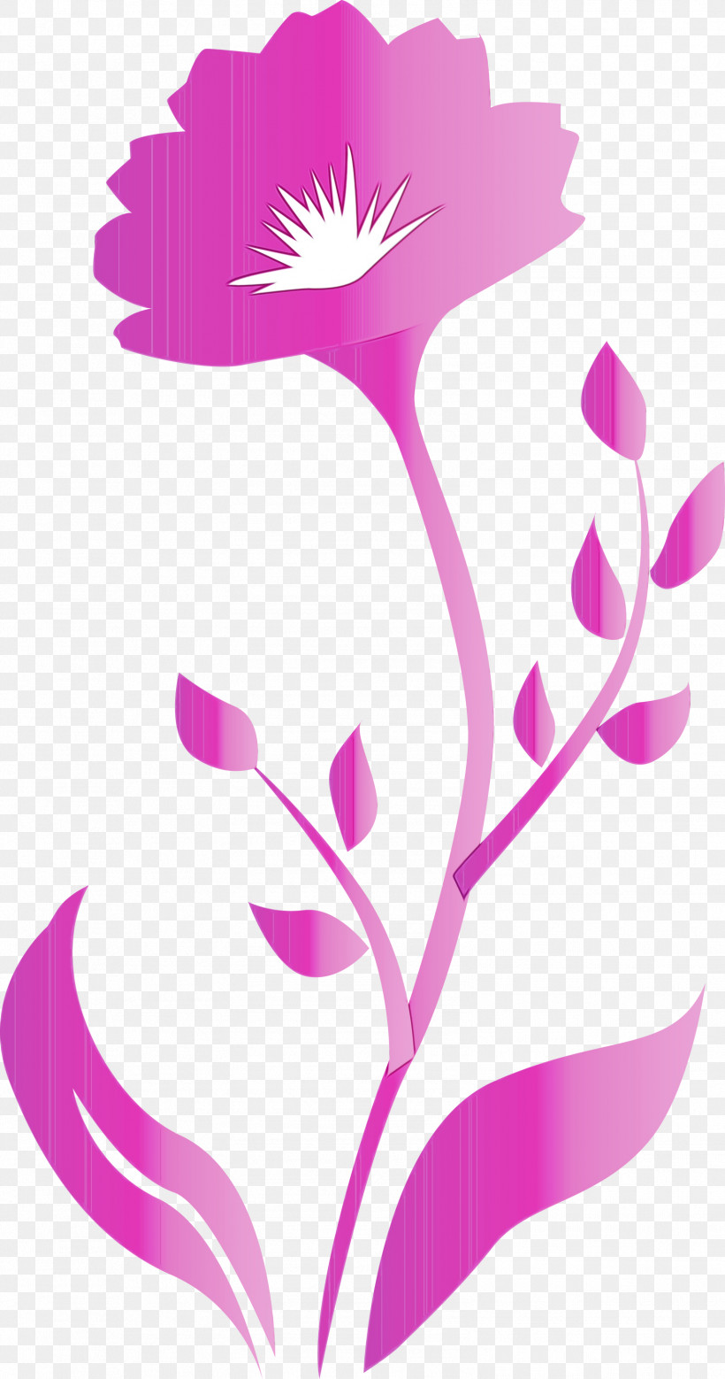 Pink Pedicel Plant Flower Magenta, PNG, 1578x3000px, Spring Frame, Decor Frame, Flower, Magenta, Paint Download Free