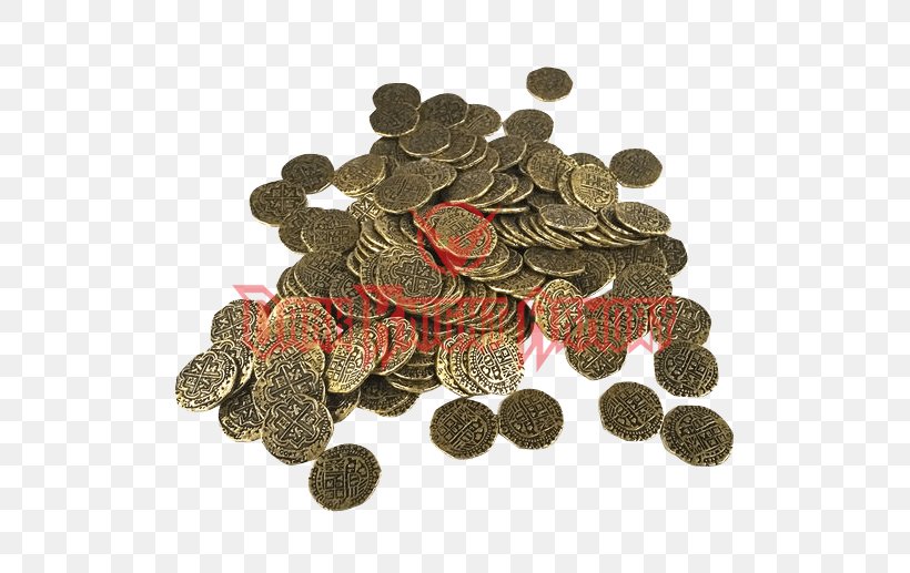 Pirate Coins Piracy Doubloon Spanish Dollar, PNG, 517x517px, Coin, Collectable, Currency, Dark Knight Armoury, Doubloon Download Free